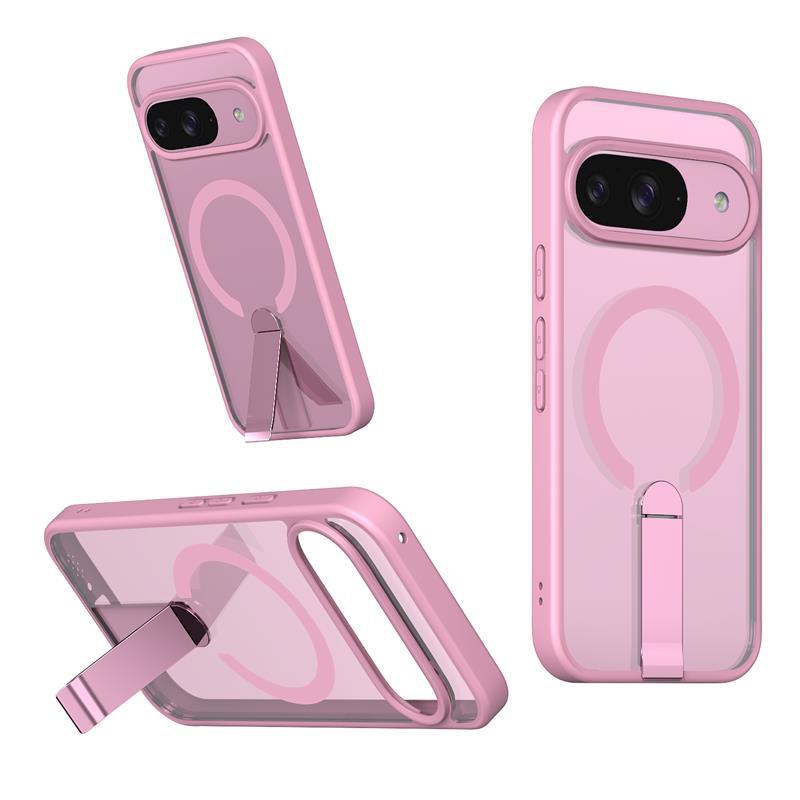 RD pink transparent magnetic charging + metal horizontal and vertical bracket