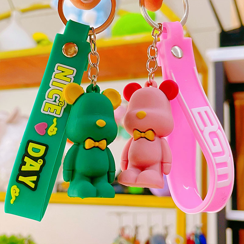 Creative Internet Celebrity Nordic Violent Bear Bow Tie Bear Fashion Keychain Car Gift Cartoon Doll Cheap Small Accessories Creative Internet Celebrity Nordic Violent Bear Bow Tie Bear Fashion Keychain Car Gift Cartoon Doll Cheap Small Accessories