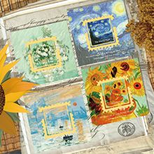 复古创意复古油画书签印象方形金属书夹纪念礼物学生奖励小礼品