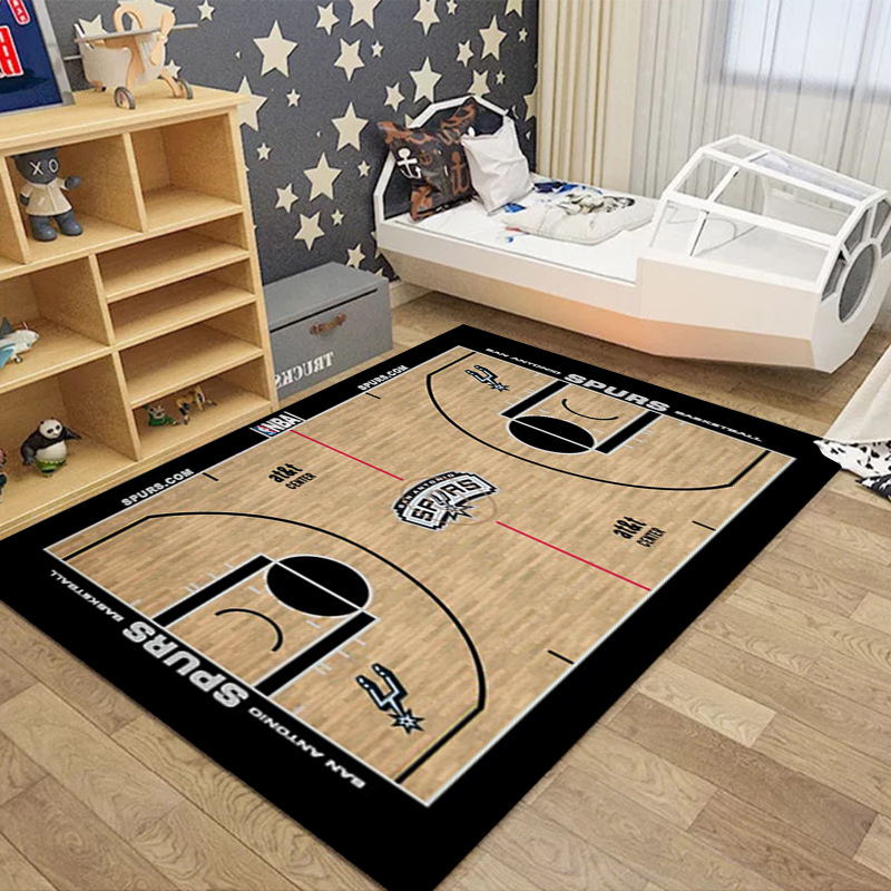 Transfronteriza alfombra de campo de fútbol de dibujos animados dormitorio sala de estar sofá mesa de café alfombra de piso en stock al por mayor