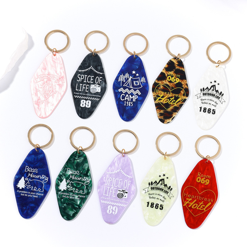 Creative Hotel Keychain with High Aesthetic Value Miu Series Bag Pendant Accessory DIY Parts Women's Backpack Accessory Hanging Decoration