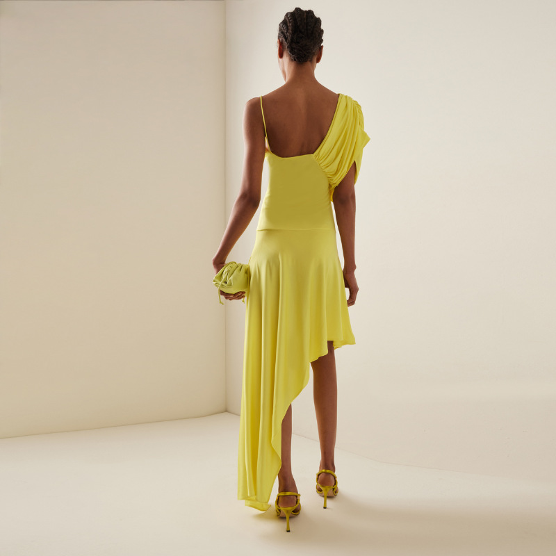 GraceChic GraceChic 2024 European And American New One-Piece Swimsuit For Women With Puff Sleeves, Solid Color, High-End Feel, Cross-Border_voghion.com