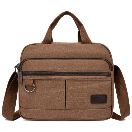 Large Capacity Canvas Single Shoulder Bag Casual Crossbody Bag Business Money Bag Men Fashion Handbag
