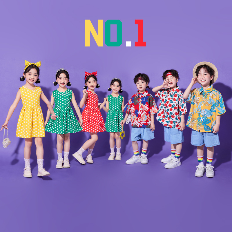 六一儿童演出服走秀小学生复古表演服装幼儿园合唱男女童港风童装