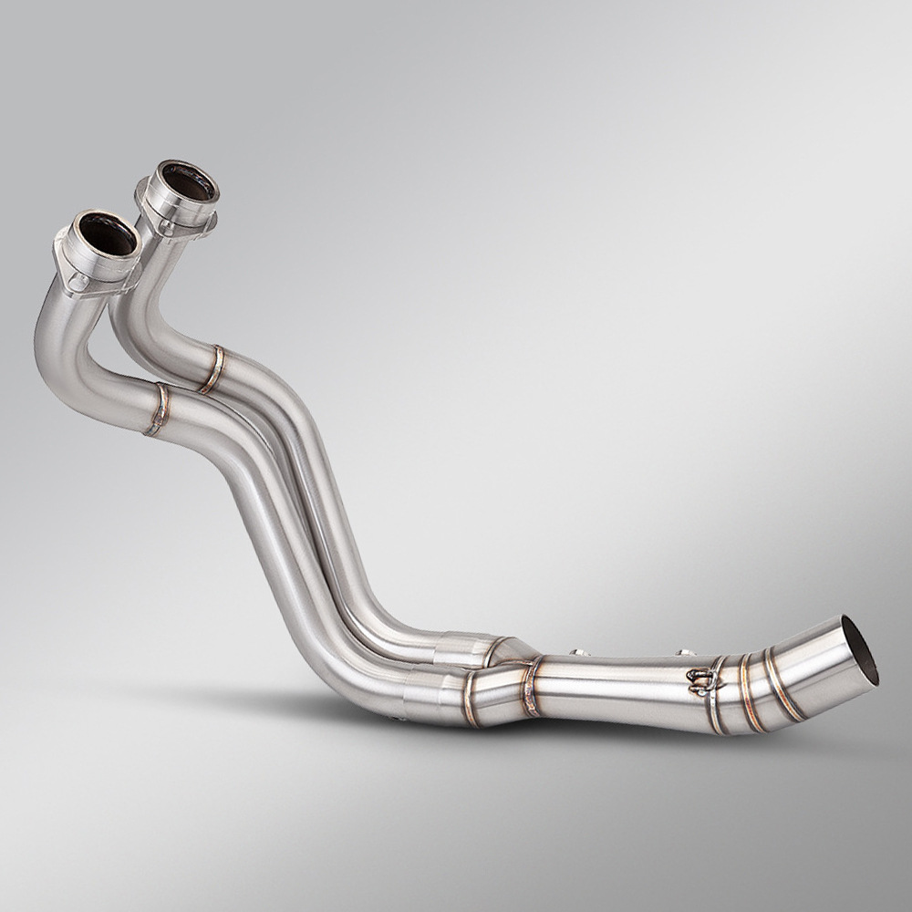 MT-07 TRACER700 XSR700 Motorcycle Modified Exhaust Front Section MT07 Dual Oxygen Sensor Exhaust 51MM