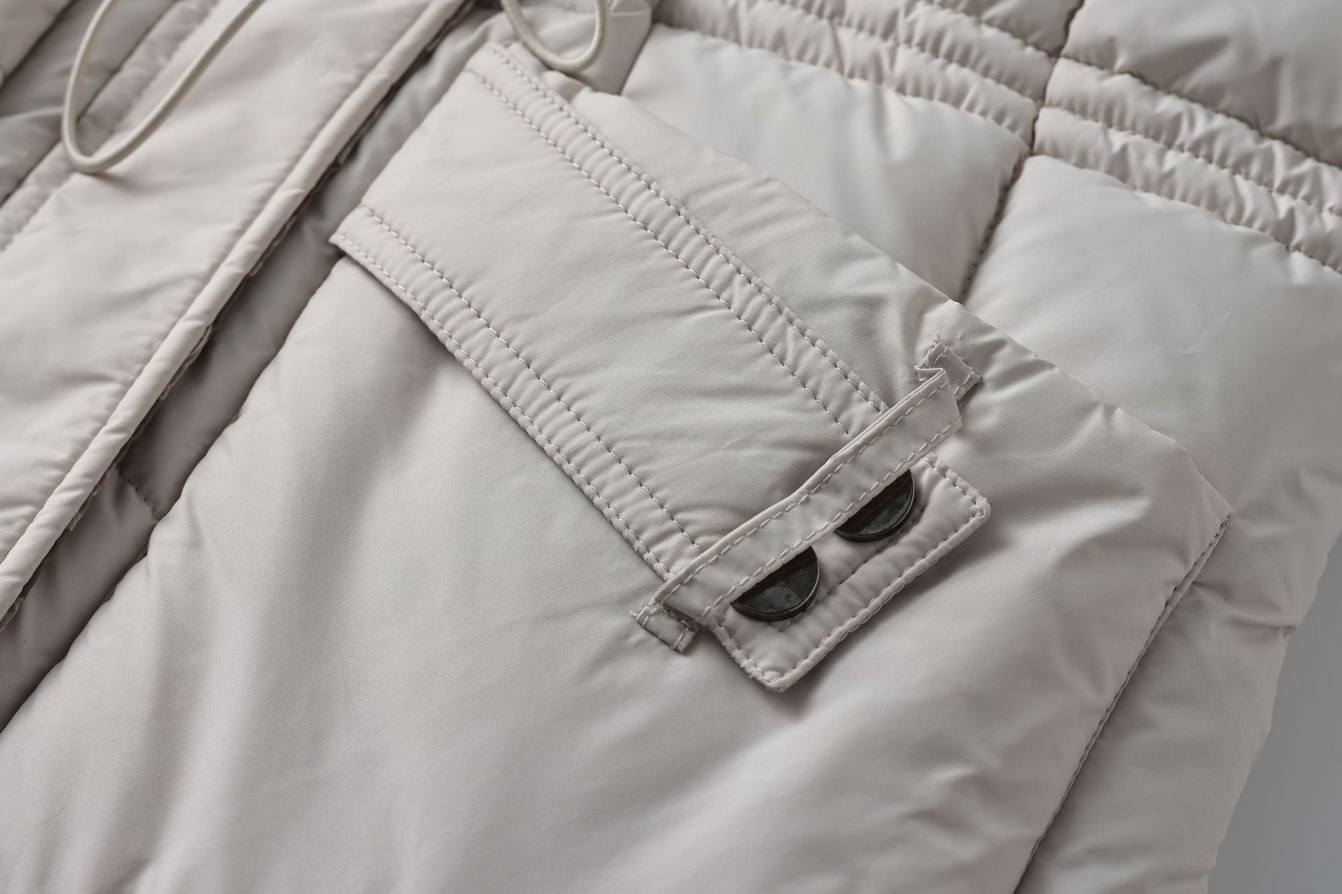 Cappotto gilet in cotone double face da donna – Piumino lungo e sottile invernale coreano, caldo capospalla reversibile (nero/bianco sporco/marrone/cachi, L-XXXL)_voghion.com