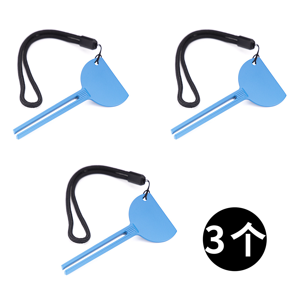 파란색 크림 압착기 3개 세트