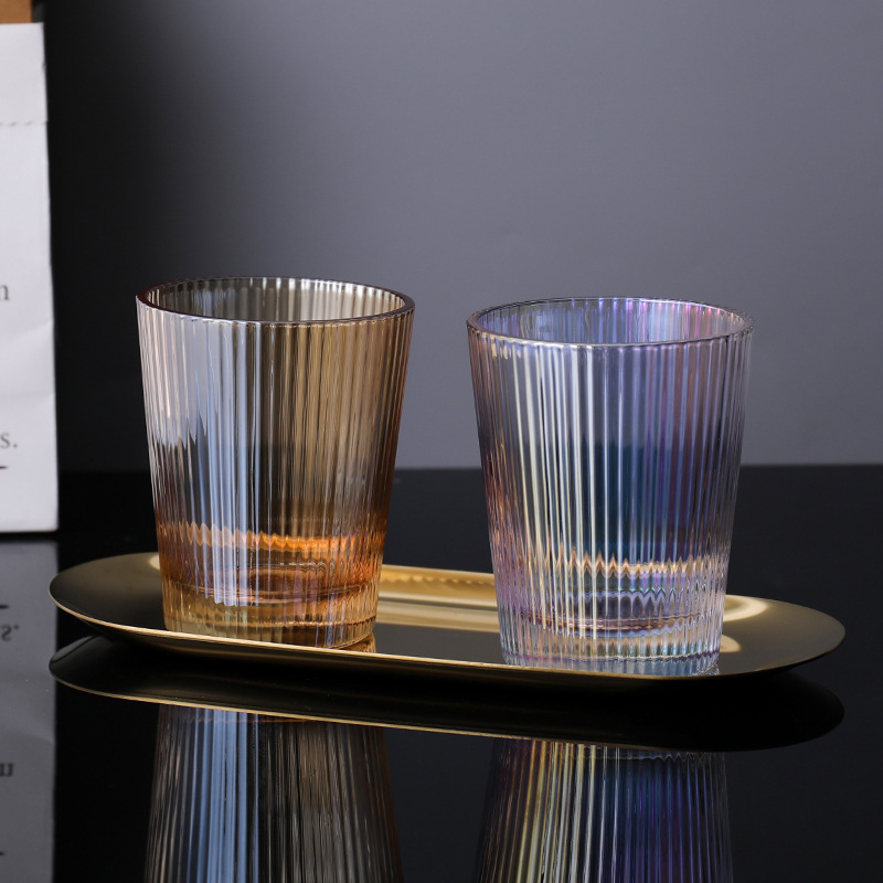 Stripe Brilliant Amber / Gold Tray
