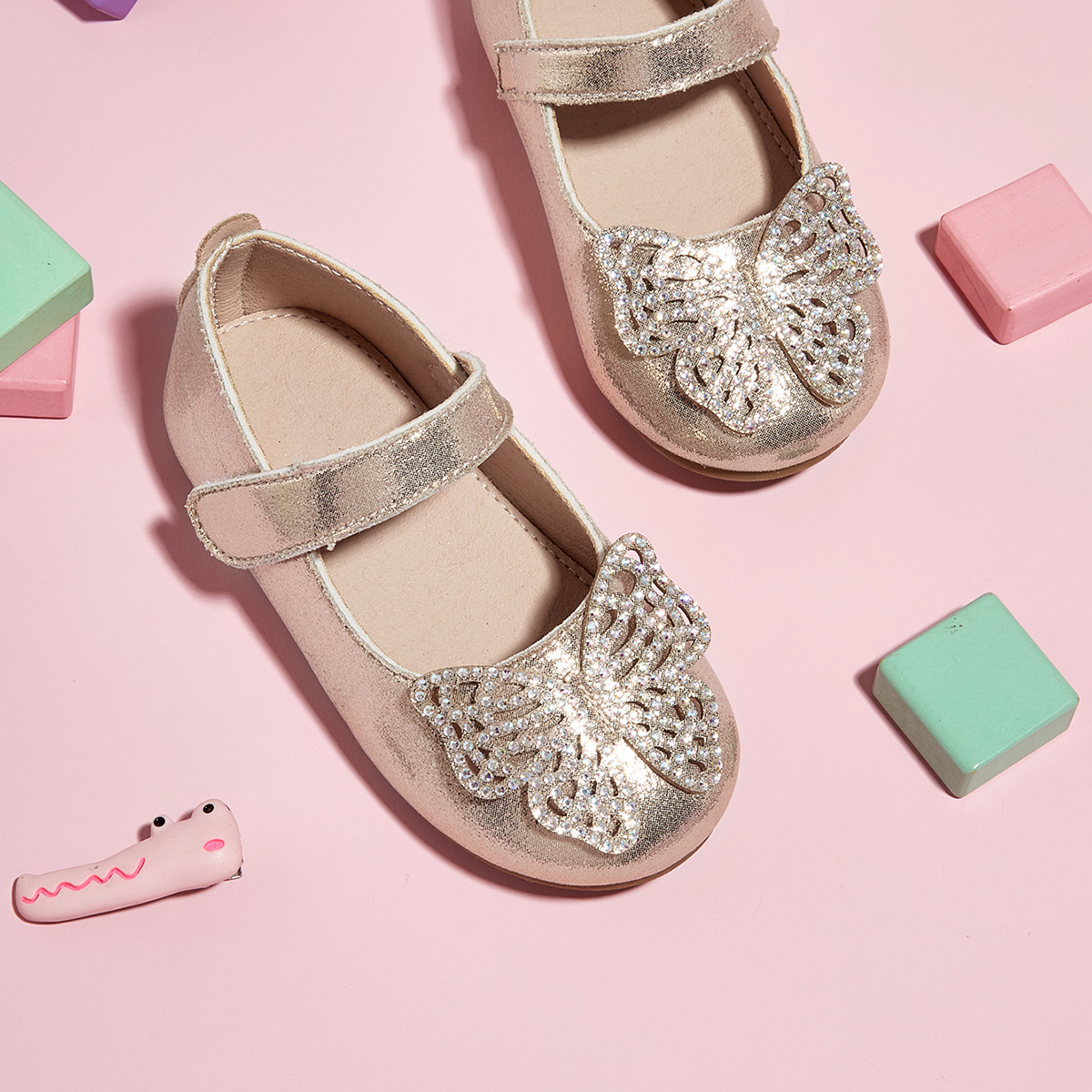 Girls' Shoes, Korean Style Children's Dance Shoes, Performance Shoes, Princess Leather Shoes, Flat Shallow Shoes