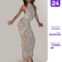 春季新款挂脖跨境连衣裙