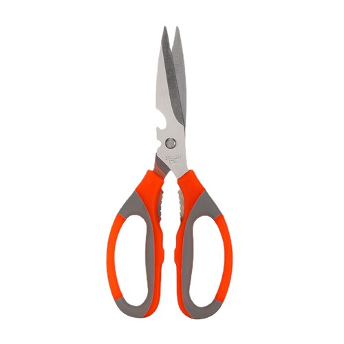 Stainless steel kitchen scissors household pointed scissors strong cutting chicken bones and killing fish professional scissors handmade scissors wholesale