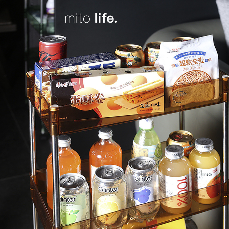 Ultra-narrow gap cabinet side seam refrigerator outer side Bathroom Kitchen ultra-narrow storage storage rack trolley