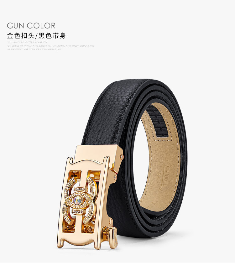 Thắt lưng nữ da thật khóa tự động Queen Paul 2024 phong cách thời trang đa năng — 100cm, 110cm, 115cm, 105cm chi tiết 13