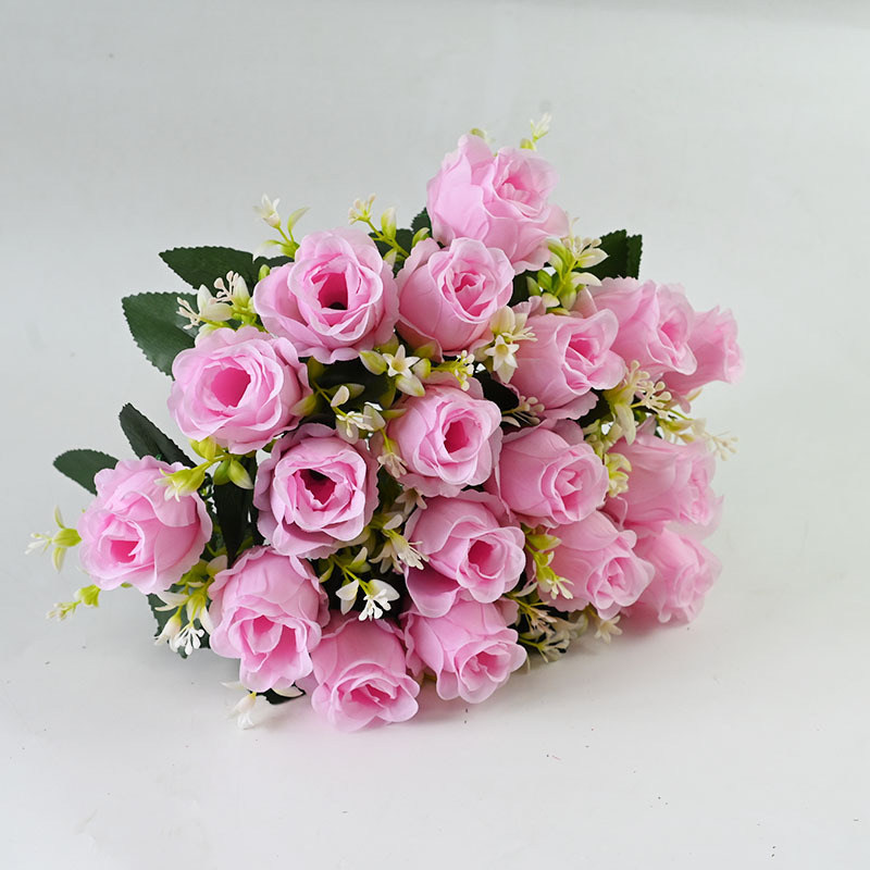 Rose 18 flores falsas flores flores de boda decoración suave decoración arco citación image 9
