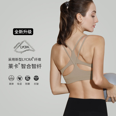 2023 new pattern Leica motion Underwear Beautiful back bra yoga vest Shockproof high strength run Bodybuilding Bras