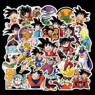 50 new cartoon Dragon Ball Wukong graffiti stickers luggage Computer mobile phone guitar waterproof decorative stickers