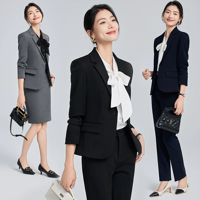 Профессиональный пиджак женский 2024 осень новый маленький человек пригородный костюм