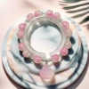 BA22 pink shell glazed bracelet