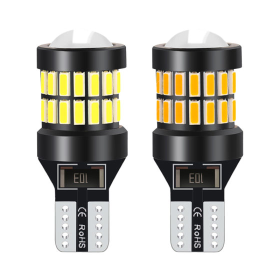 T15 reversing light 4014 lamp bead LED34 4SMD low voltage 10-30V highlight car light decoding LED brake light