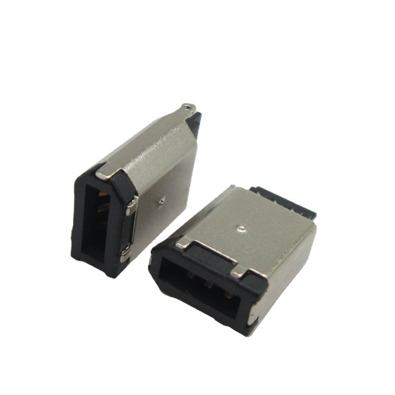 Разъём 1394 6-контактный для пайки проводов, гнездовой IEEE 1394 6-pin для сервопривода/энкодера