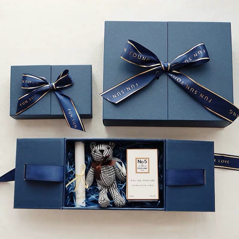 精美情人节礼品盒生日礼物盒定做精美香水包装盒化妆品礼盒定制