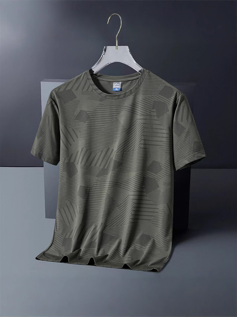 Men's breathable elastic quick dry thin summer fashionable silk…