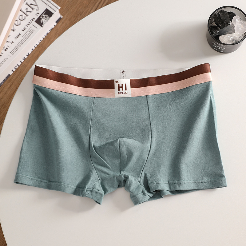 Hombres algodón moda algodón antibacteriano entrepierna grafeno suelta pantalones de calzado transpirables sin marcas