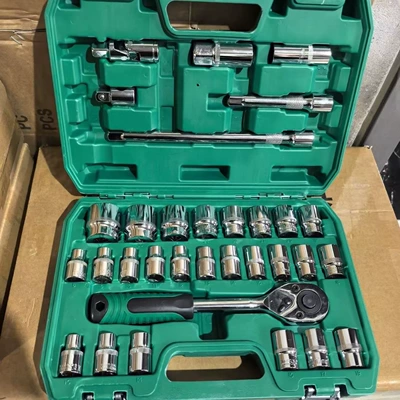 European Craftsmanship 216-Piece Socket Wrench Set, Comprehensive Home Auto Repair and Car Maintenance Kit, Ratchet Quick Wrench (Mühərrik tənzimləmə alətləri) - 32-piece-24-tooth-auto-repair-socket-wrench-set