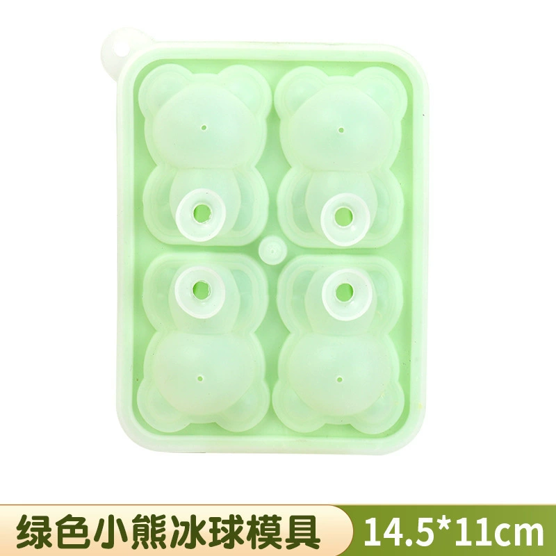 ice cubes, silicone mold, hockey for ice cream, with little bears, internet celebrity, ice cream