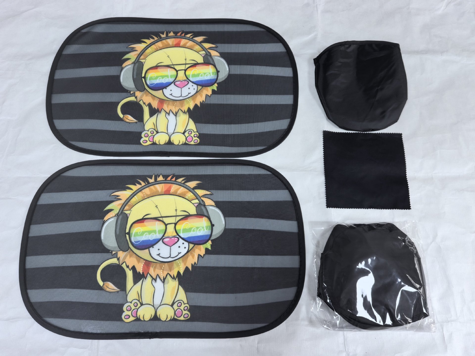Children's Car Curtains, Sunshades, Magnetic Sunshade Curtains, Summer Baby Sun Protection and Heat Insulation Curtains, Cartoon Car Side Window Thick Sunshades