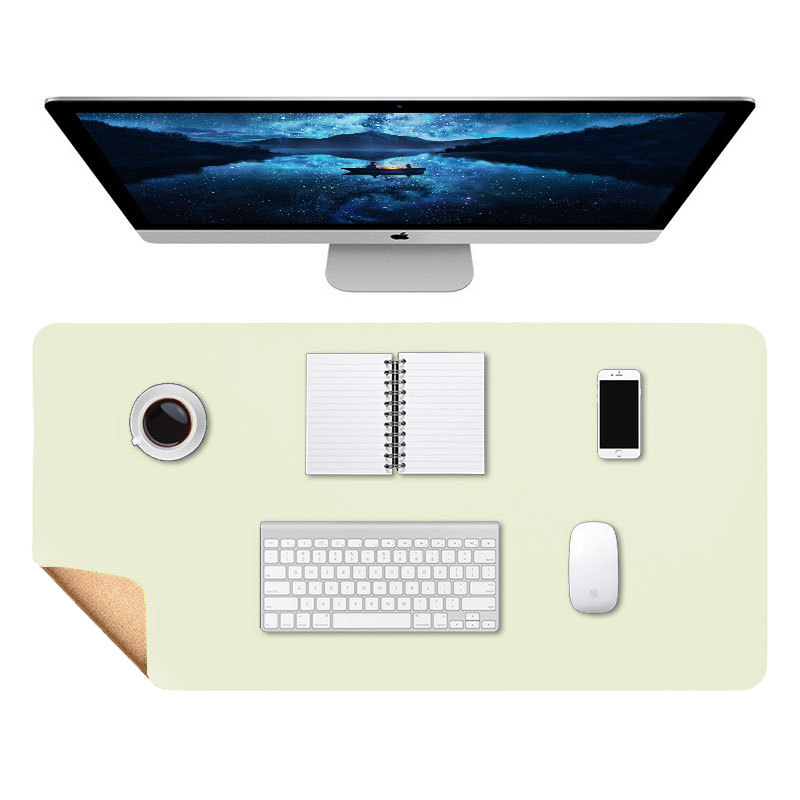 Mesa de té de gran tamaño alfombrilla de ratón de gran tamaño de corcho alfombrilla de ratón de cuero estera de mesa de oficina estudiante grande almohadilla de escritura