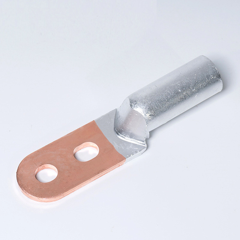 Double-hole copper and aluminum wire nose friction welding double-hole terminal block DTLS25-400 square double-eye copper and aluminum nose