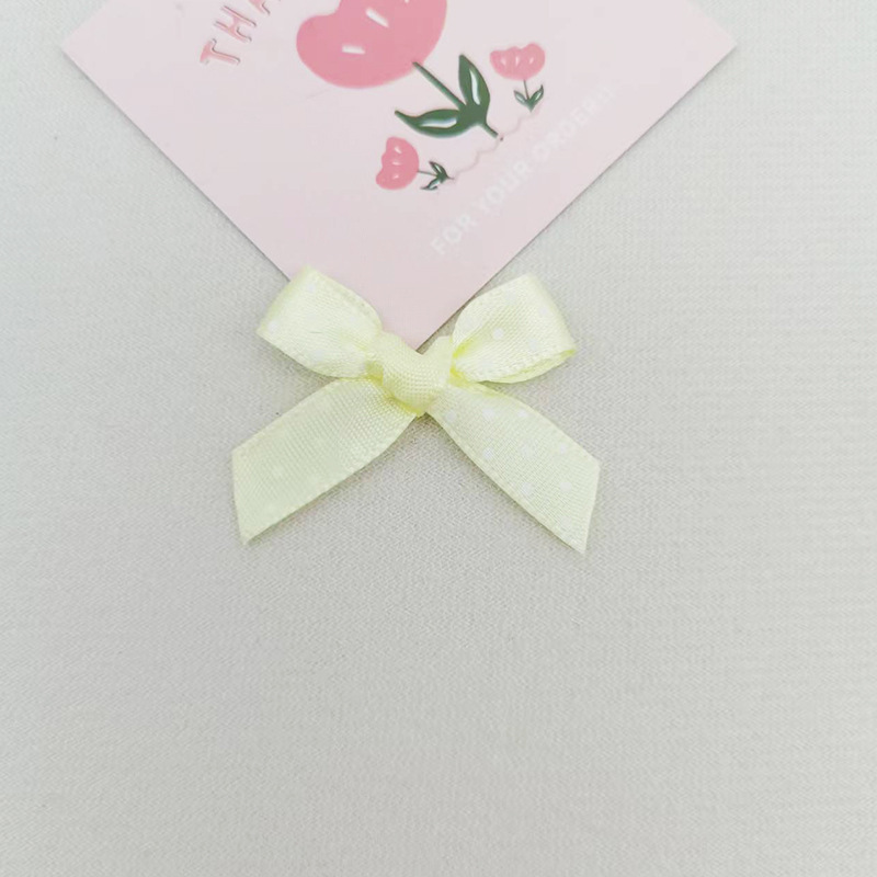 甜美涤纶丝带波点蝴蝶结饰品配件DIY手打布蝴蝶结服装玩偶袜辅料|undefined