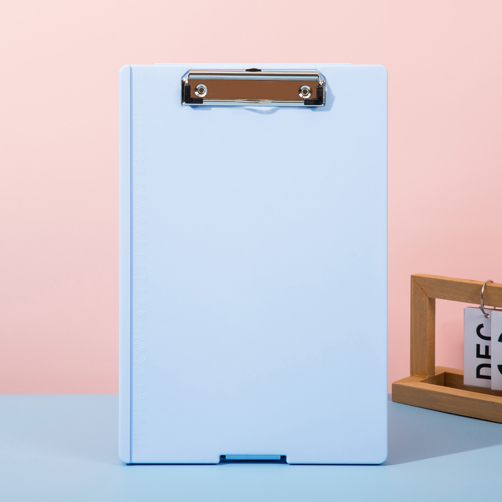 보드 클립 박스(하늘색)