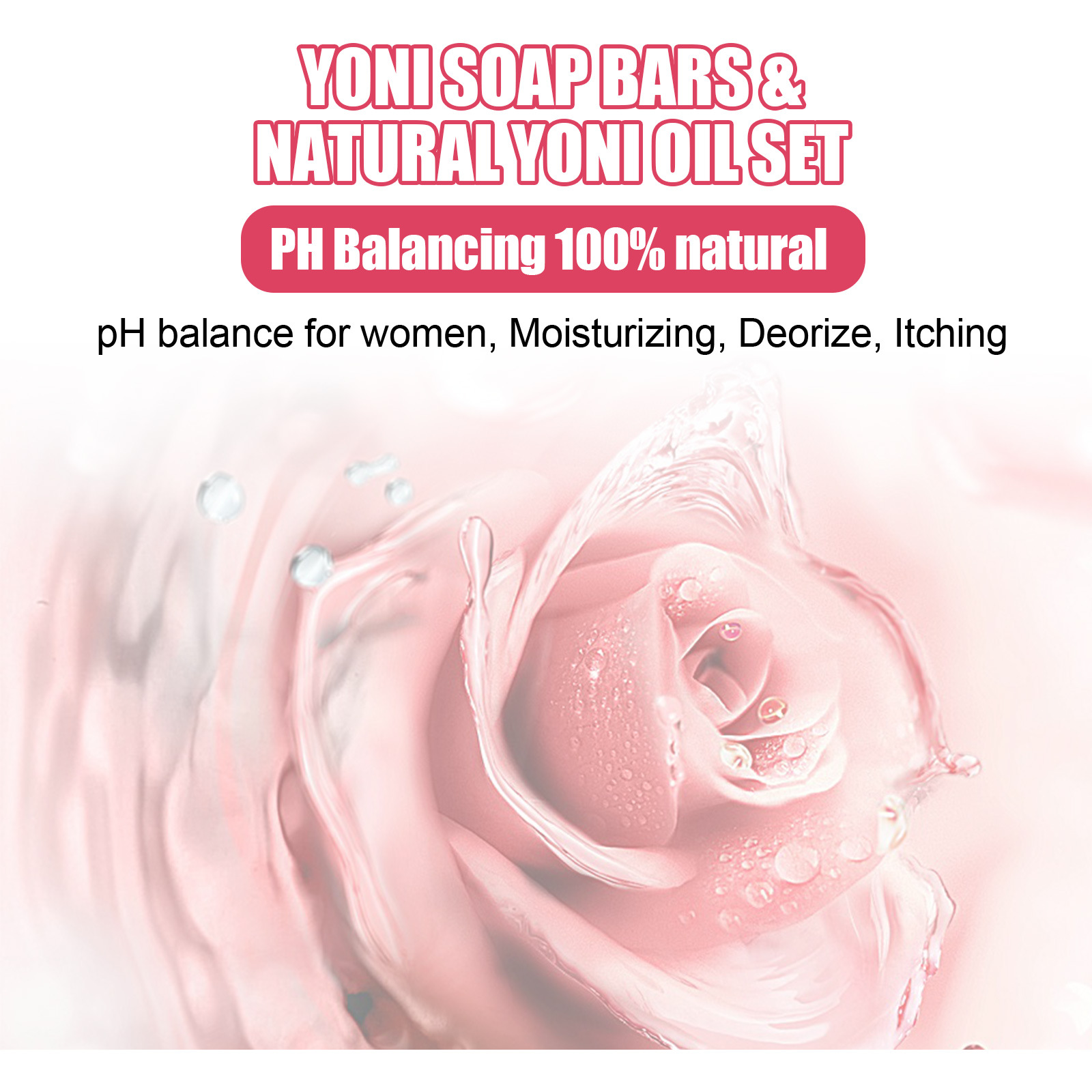 North Moon Women's Private Area Cleaning Care essence Förhindra klåda, torr, deodorant, mild rengöringstvål_voghion.com