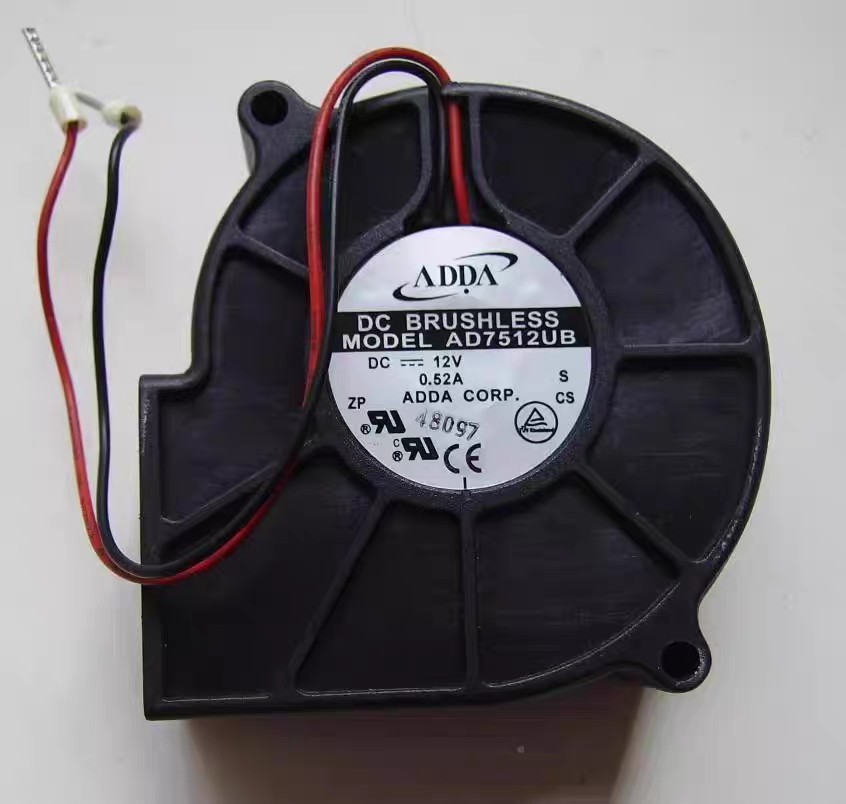 协禧ADDA 7530鼓风机风扇 AD7512UB DC12V 0.52A 7CM涡轮风扇