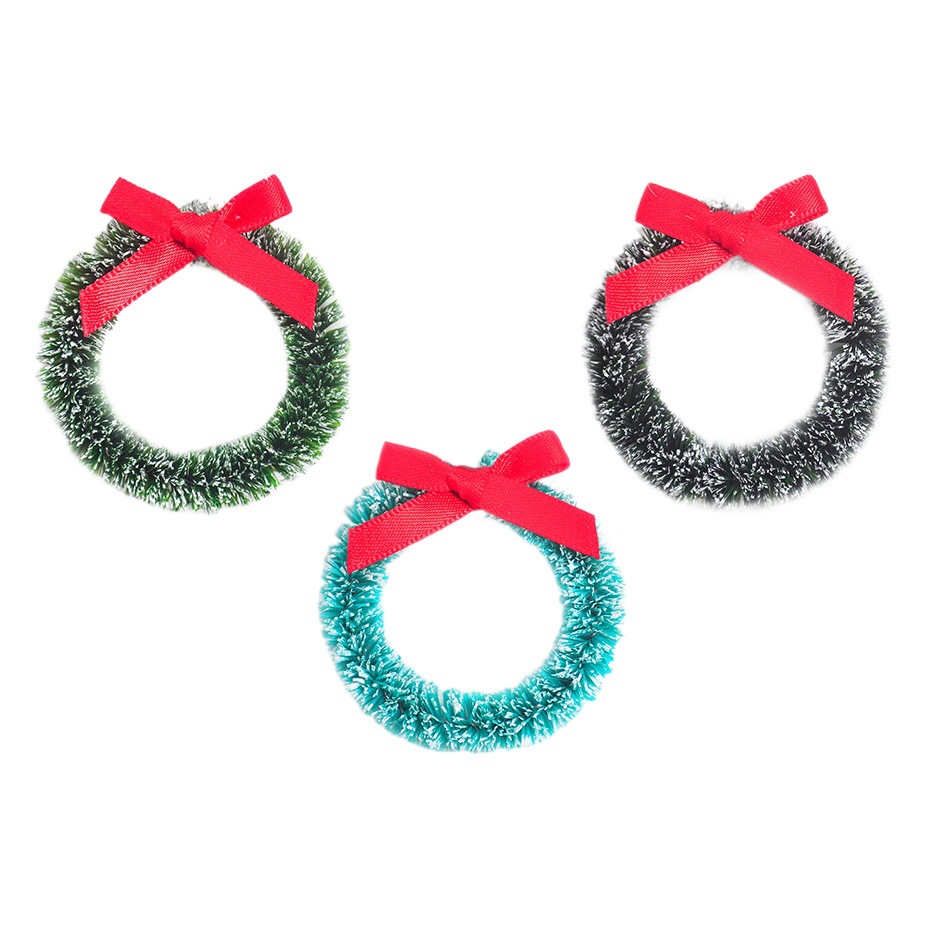 Cross-border simple door decoration Diy Christmas garland simulation rattan qiongma bow mini wreath Easter decoration