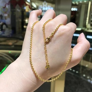 18K Gold Phantom Necklace Non-Mold Au750 Fashion Versatile Design Exquisite Necklace Hot Style Water Shell Wholesale