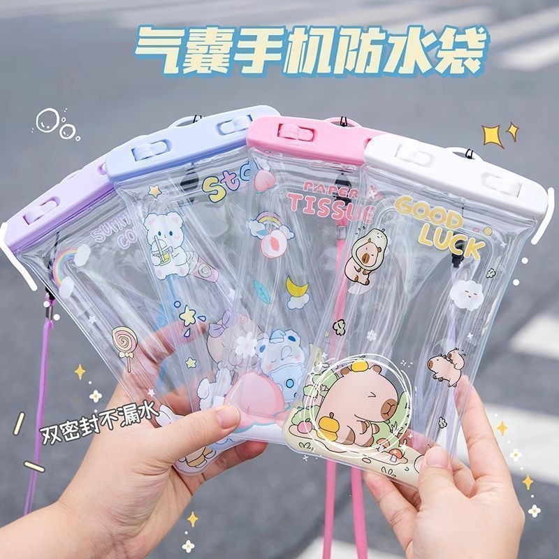 Touchscreen phone bag 1, beach phone airbag waterproof equipment, rafting phone bag, suitable for swimming, aluminum foil