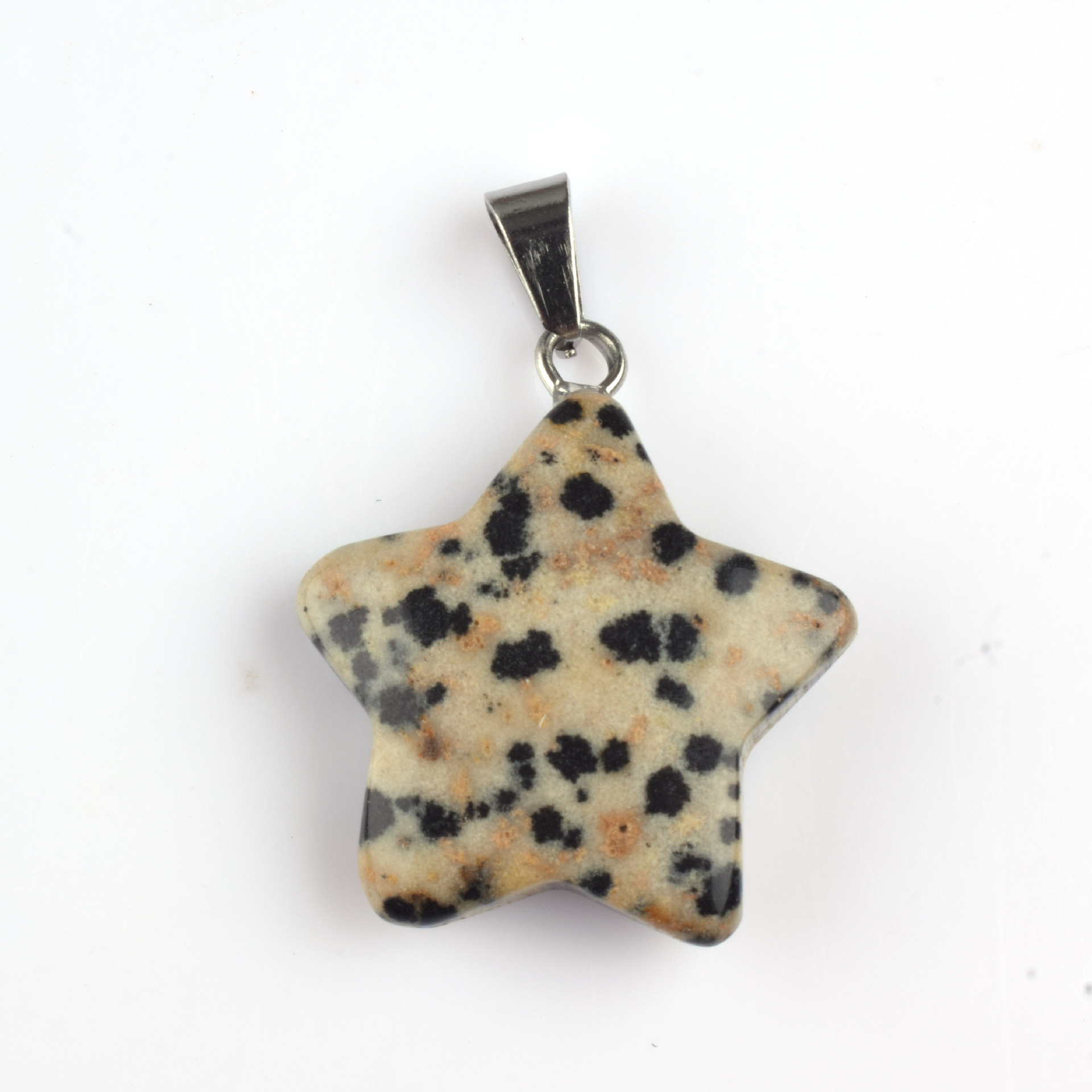 Colgante de piedra de estrella de color natural colgante de amatista de estrella de color pentagramas colgante de estrella de cielo colgante DIY joyas artículos