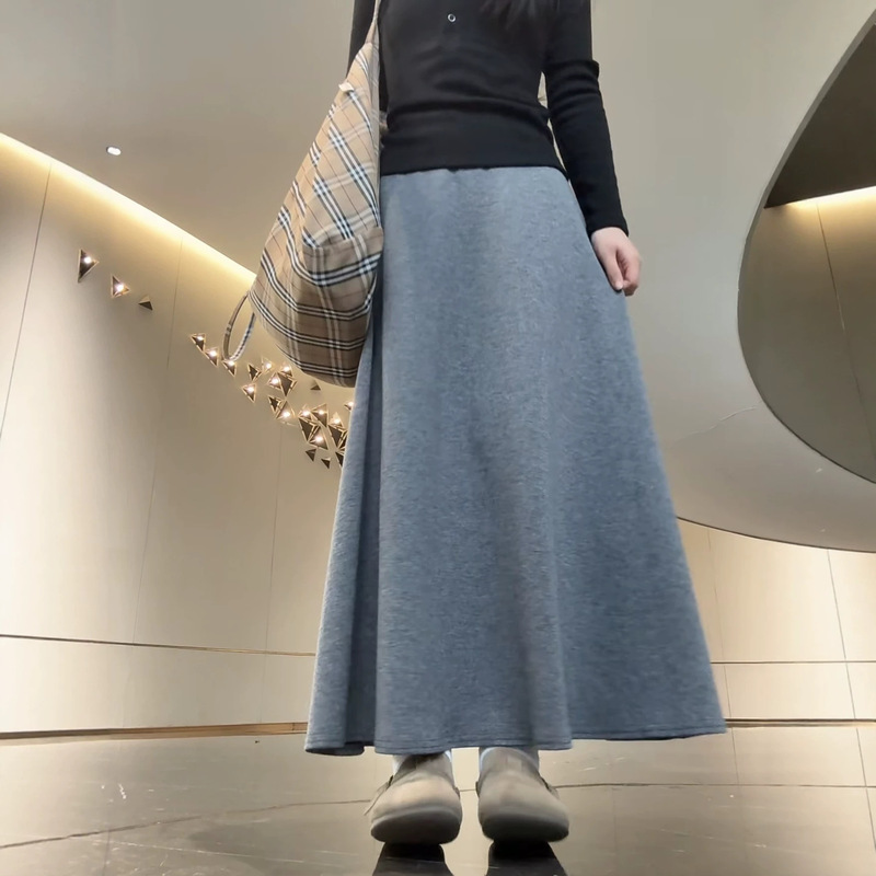 Trendy fishtail skirt for women, versatile for autumn and winter, youthful and soft, loose-fitting, flattering, mid-length, casual style Trendy fishtail skirt for women, versatile for autumn and winter, youthful and soft, loose-fitting, flattering, mid-length, casual style