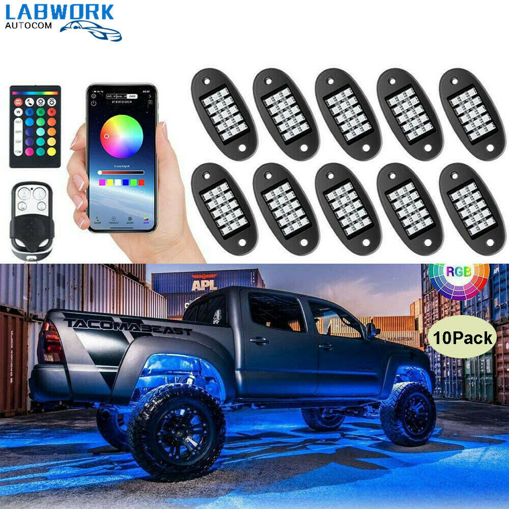 Motorcycle LED Decorative Light One-Roll Diez RGB Remote Control / APP Motorcycle LED Decorative Light Rock Light Offroad image 1