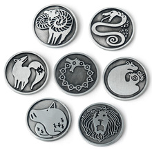 跨境新款七大罪金属纪念币主角纹身标志硬币动漫周边饰品一件代发