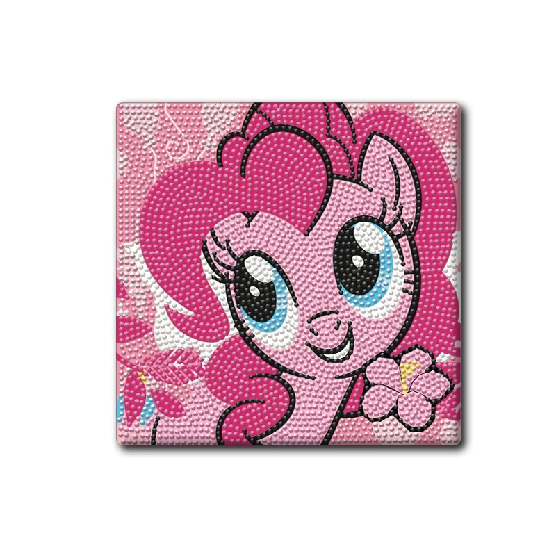 Набор алмазной живописи Мой маленький пони DIY-набор, холст 30×30 см, рама из массива дерева, полная стежковая работа