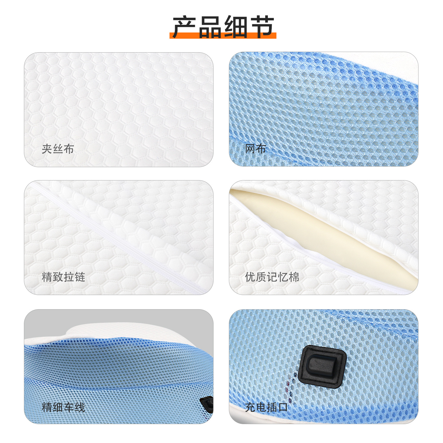 Nuevas almohadas de columna cervical de fiebre transfronterizas almohada mariposa almohada de calentamiento almohada de algodón de memoria