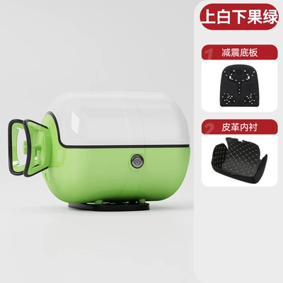 Motorcycle trunk – Waterproof Electric Vehicle Trunk - green-and-white-color-matching-direct-hair-from-the-factory-refundable-if-you-buy-expensive