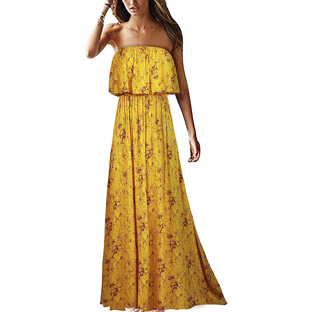 2024 Europa und USA Frühling und Sommer Neues Damenkleid mit Print, Ärmellos, Freizeitkleid für den Strand – Detail 21