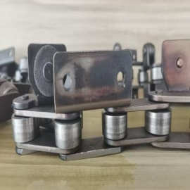 【厂家直销】单侧双孔带附件滚子链 按照客户需求自行设计和制造