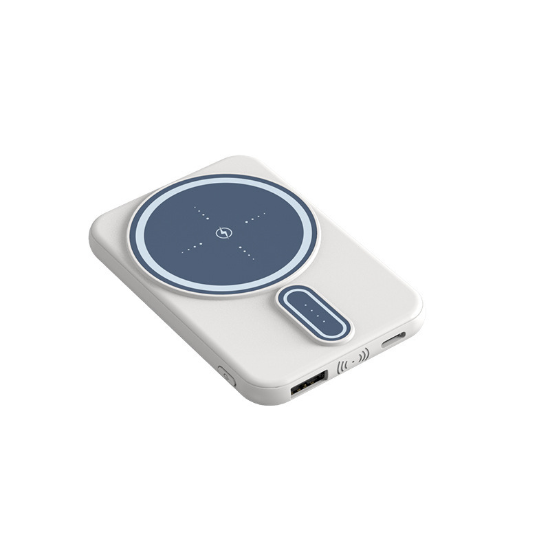 新型ポータブルワイヤレス充電器magsafe磁気ワイヤレス充電モバイルバッテリー5000mAhカスタムロゴ|undefined