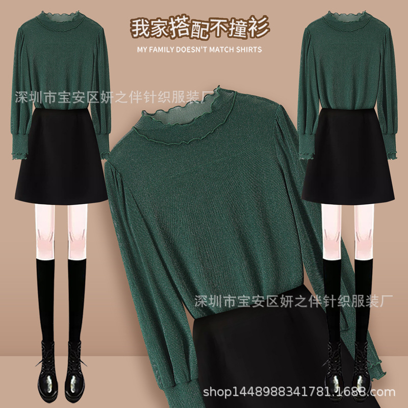 Lace Spring and Autumn High Collar Slim-fit Long-sleeved 2025 Slimming Western-style Mesh Top Small Shirt Autumn and Winter New Base Top Lace Spring and Autumn High Collar Slim-fit Long-sleeved 2025 Slimming Western-style Mesh Top Small Shirt Autumn and Winter New Base Top